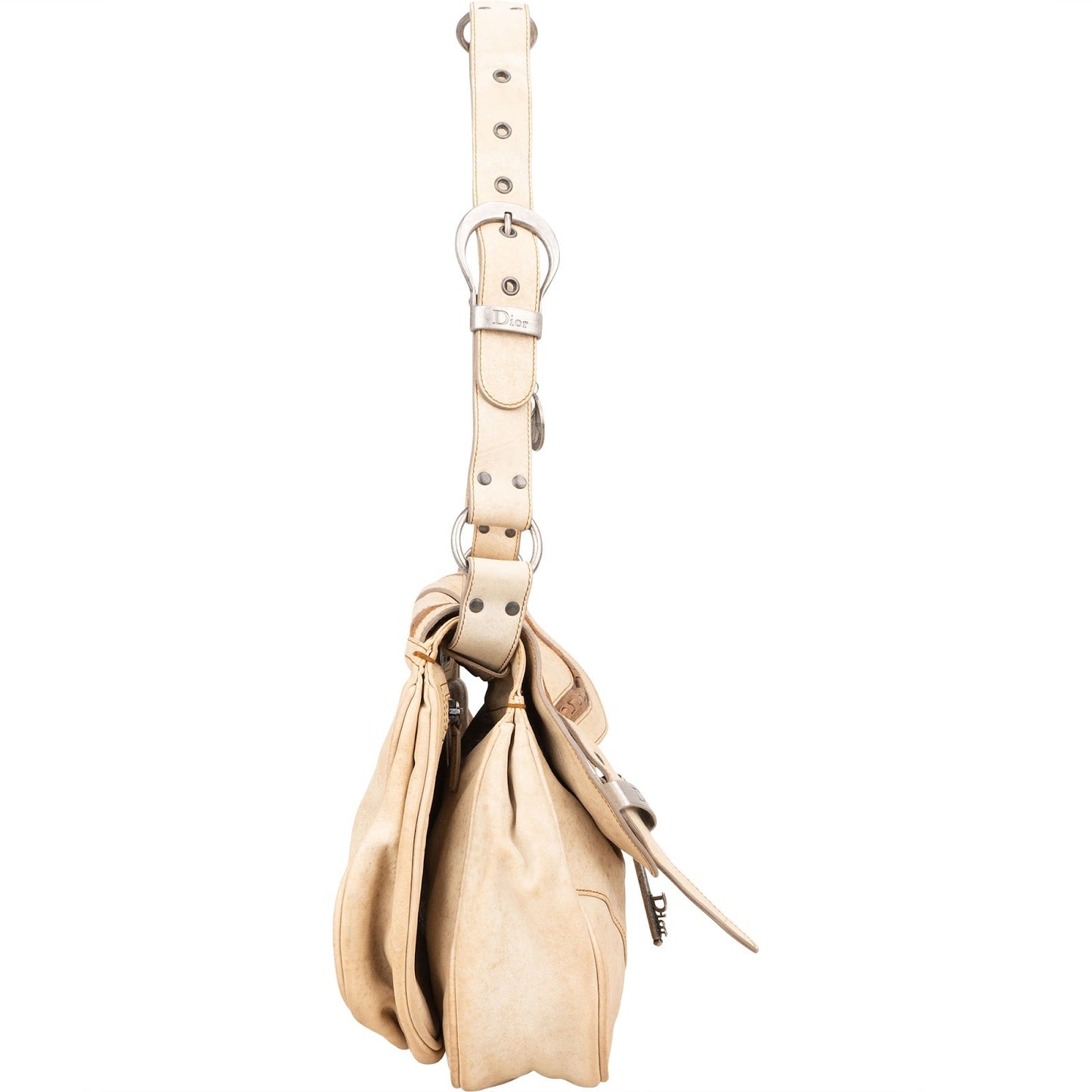 Christian Dior Leather Gaucho Saddle Shoulder Bag