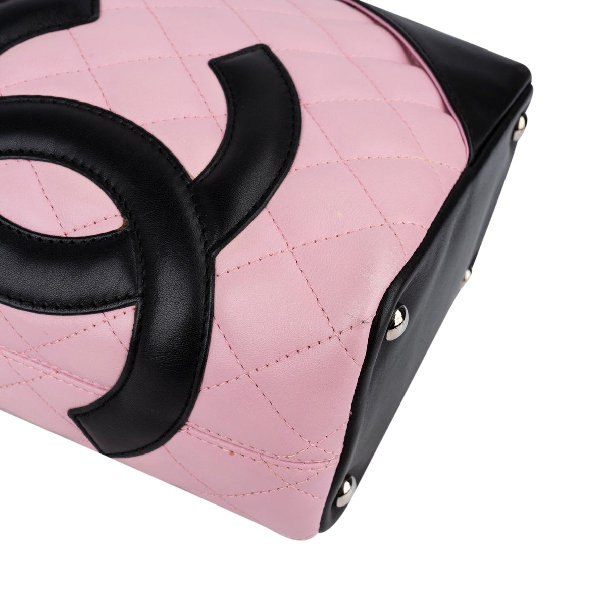 Chanel Quilted Lambskin Bicolor Cambon Ligne Small Handbag