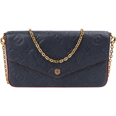 Louis Vuitton Leather Monogram Empreinte Félicie Pochette Crossbody Bag