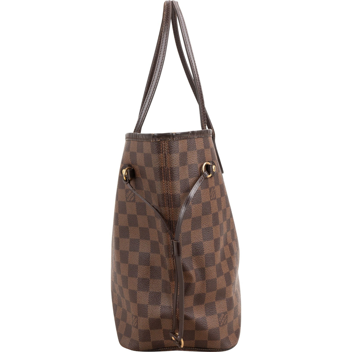 Louis Vuitton Monogram Damier Ebene Canvas Neverfull MM Shoulder Bag