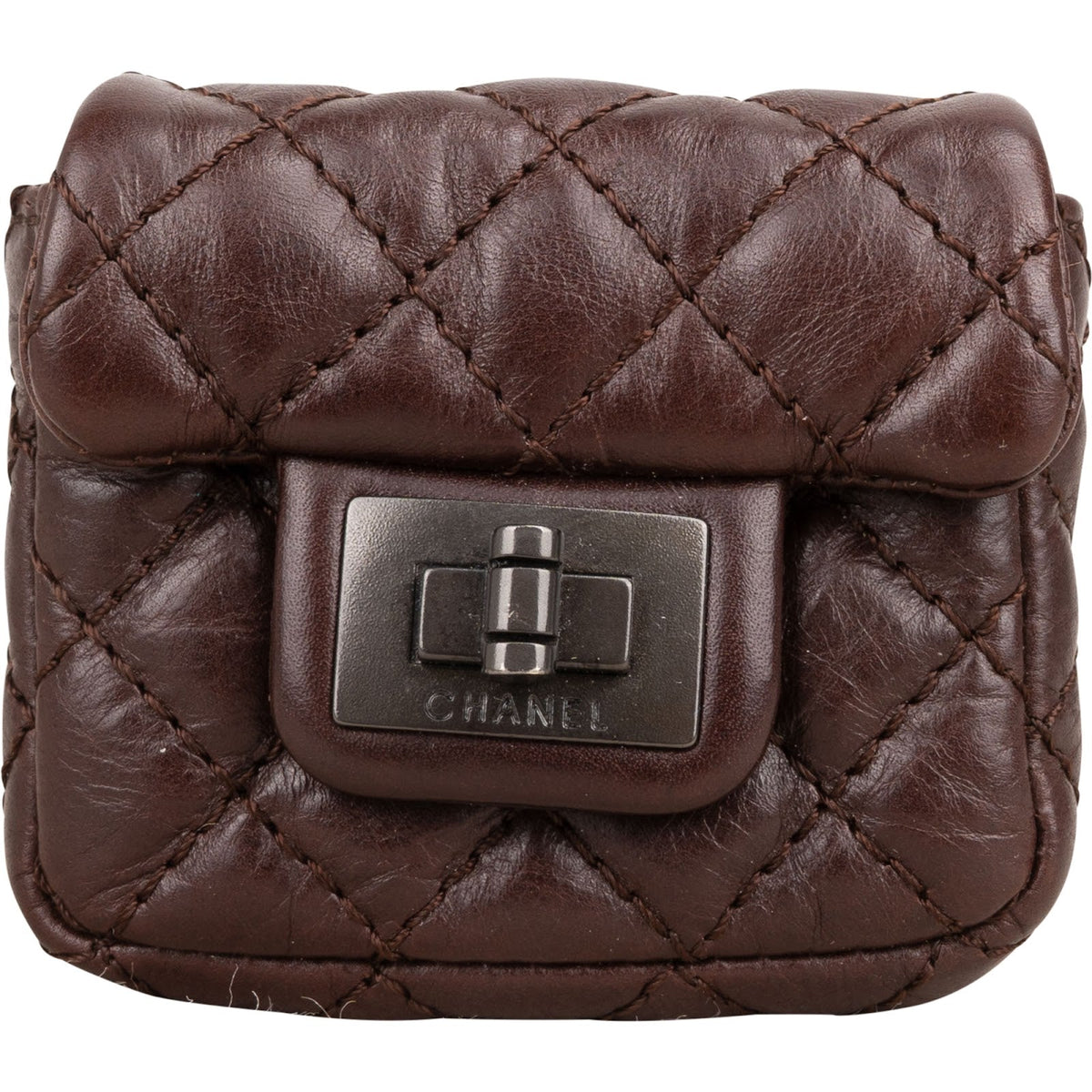 Chanel Quilted Lambskin 2.55 Reissue Belt Bag Pouch Micro Case Accessoires