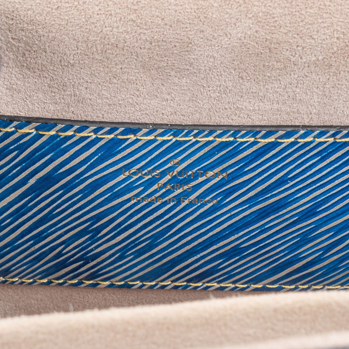 Louis Vuitton Blue Epi Leather Bicolor Twist Crossbody Bag