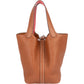 Hermès Brown Taurillon Clemence Picotin Lock 18 (PM) Handbag