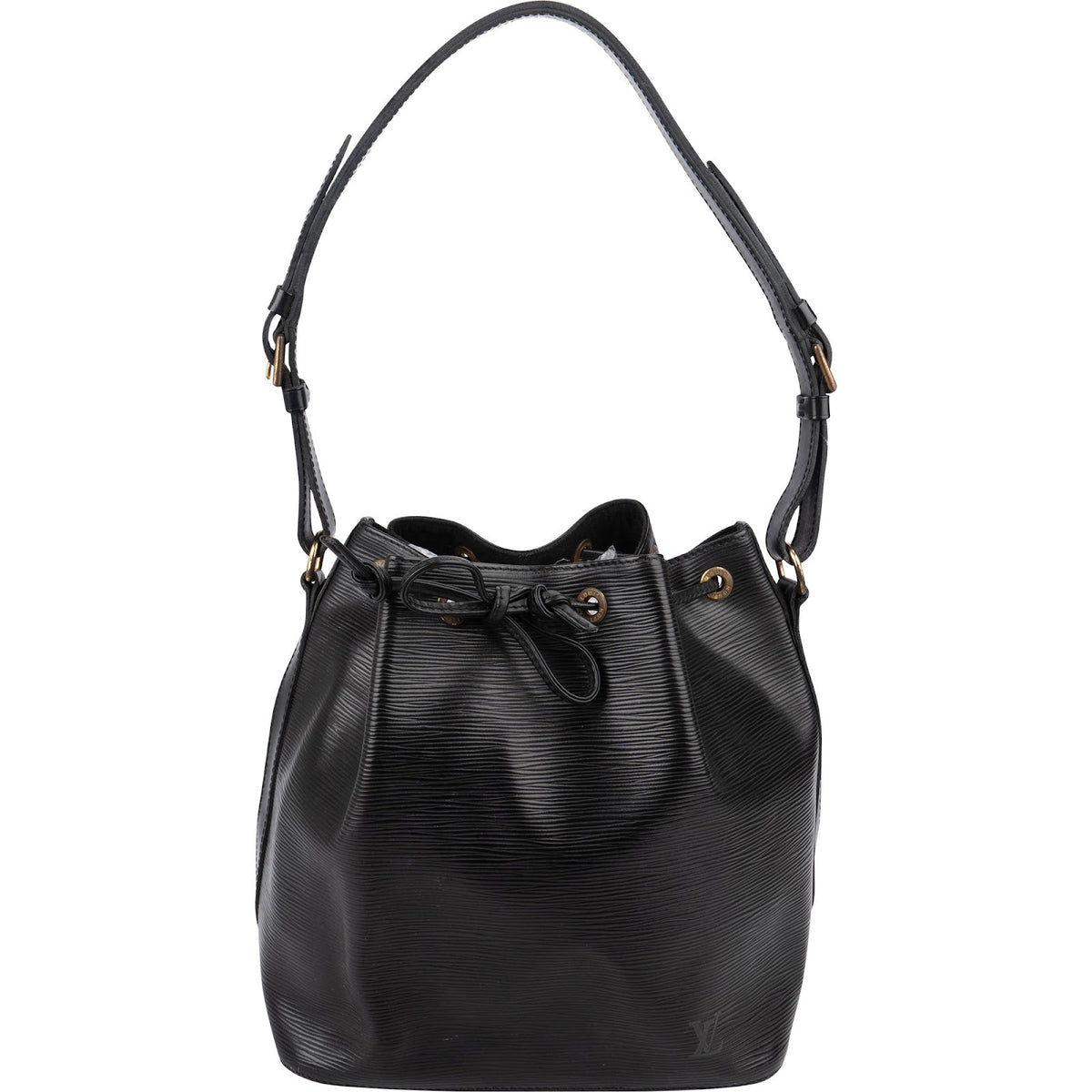 Louis Vuitton Noir Epi Leather Sac Noé Petit Shoulder Bag