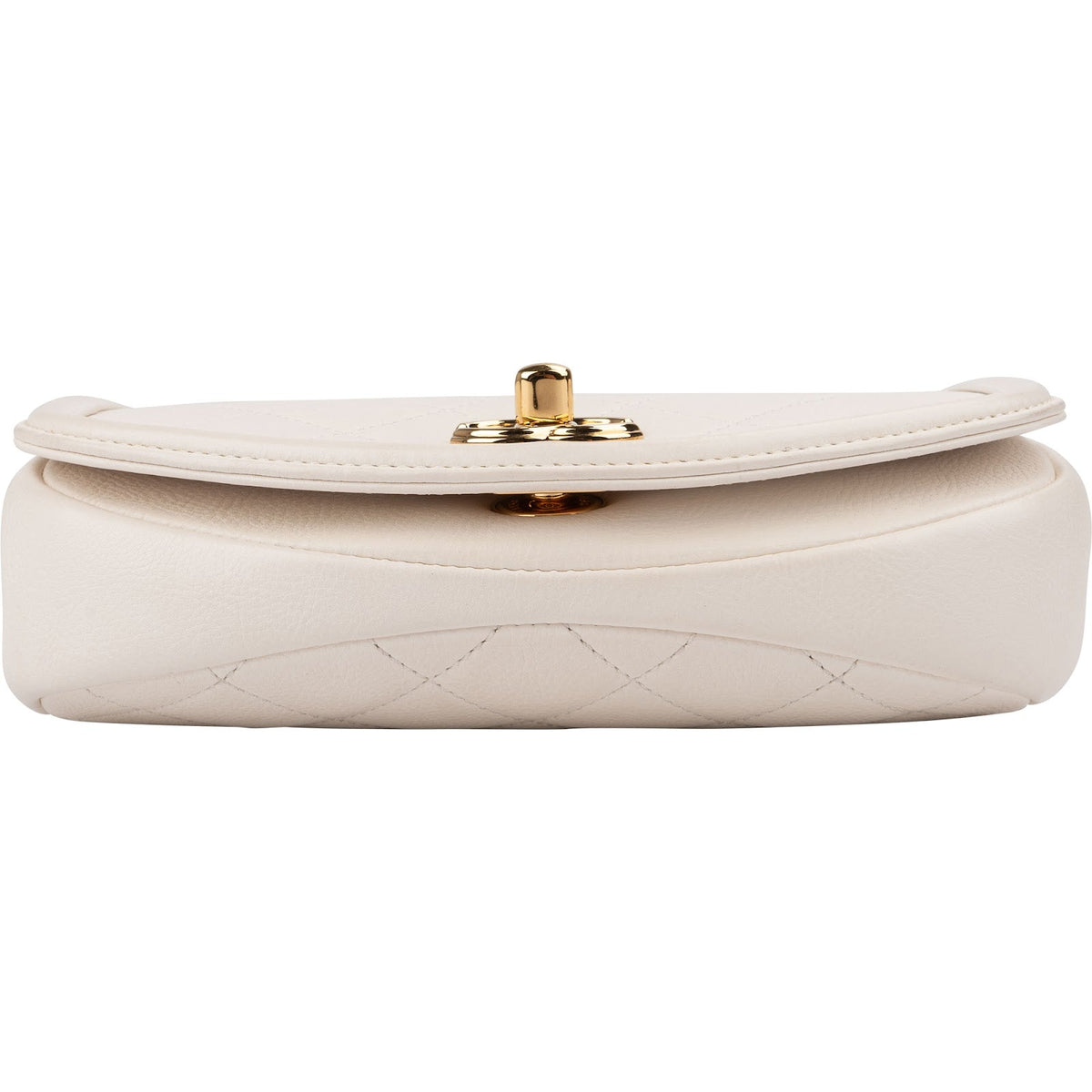 Chanel Quilted Calfskin Small Underline Single Flap Crossbody Bag