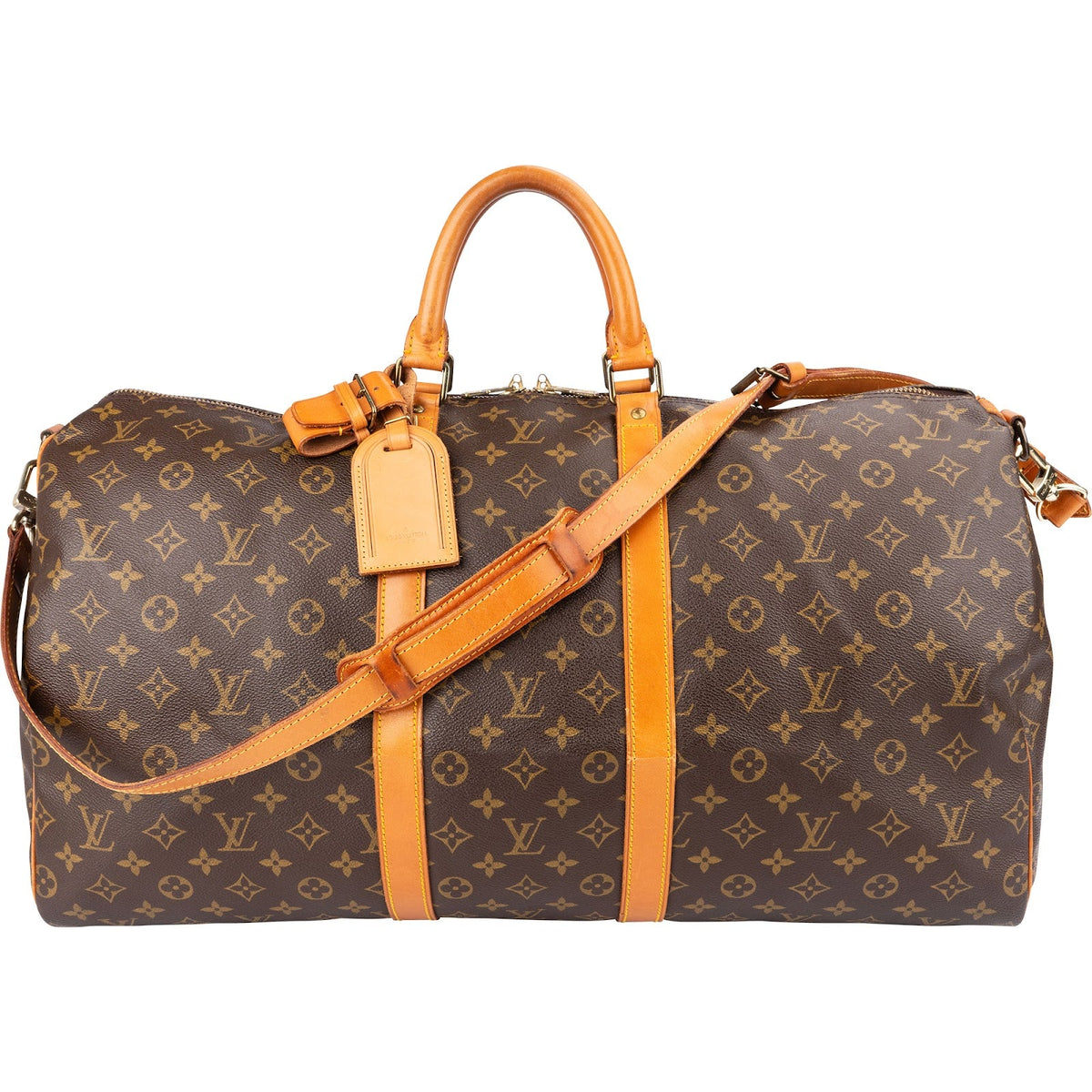 Louis Vuitton Monogram Canvas Keepall 55 Bandoulière Travel Bag