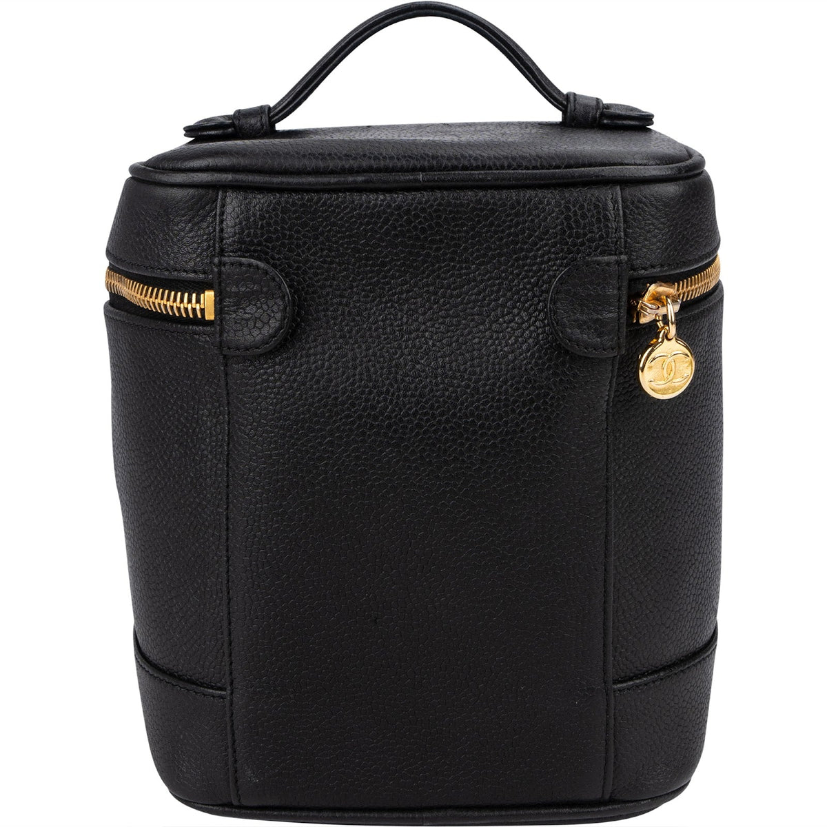 Chanel Caviar Leather CC Vanity Case Handbag