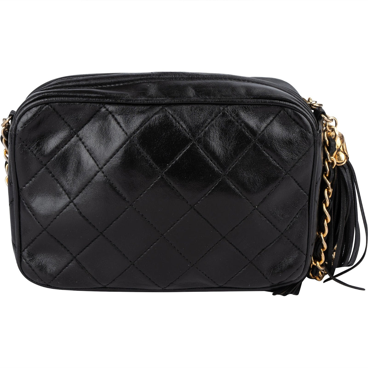 Chanel Quilted Lambskin CC Camera Crossbody Bag