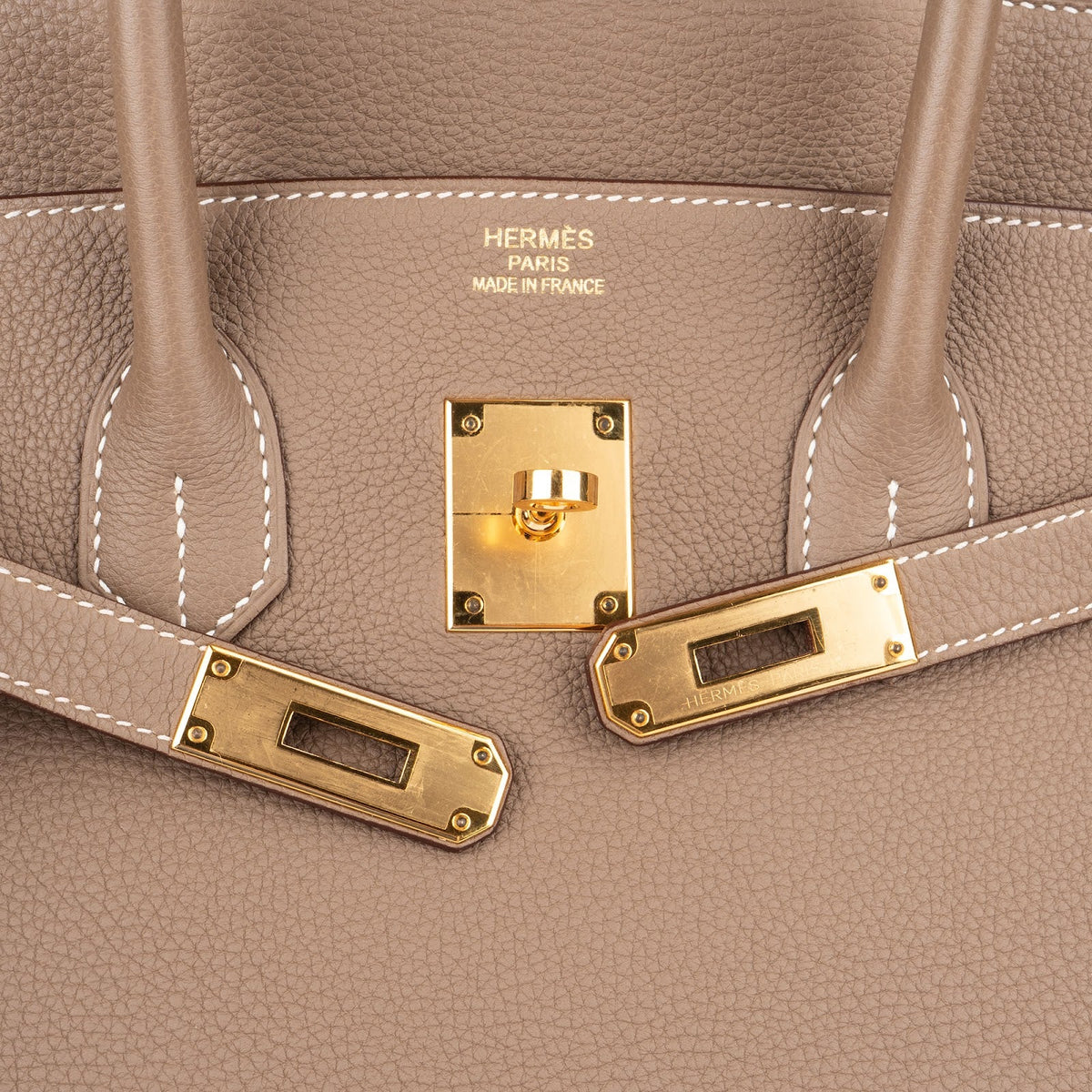 Hermès Taupe Togo Leather Birkin 35 Handbag (2023)