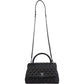Chanel Quilted Caviar Leather Palladium Coco Handle Single Flap Handbag