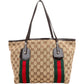 Gucci Monogram GG Canvas Patent Leather Shoulder Bag