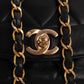 Chanel Quilted Lambskin 24K Gold Diana Single Flap Crossbody Bag