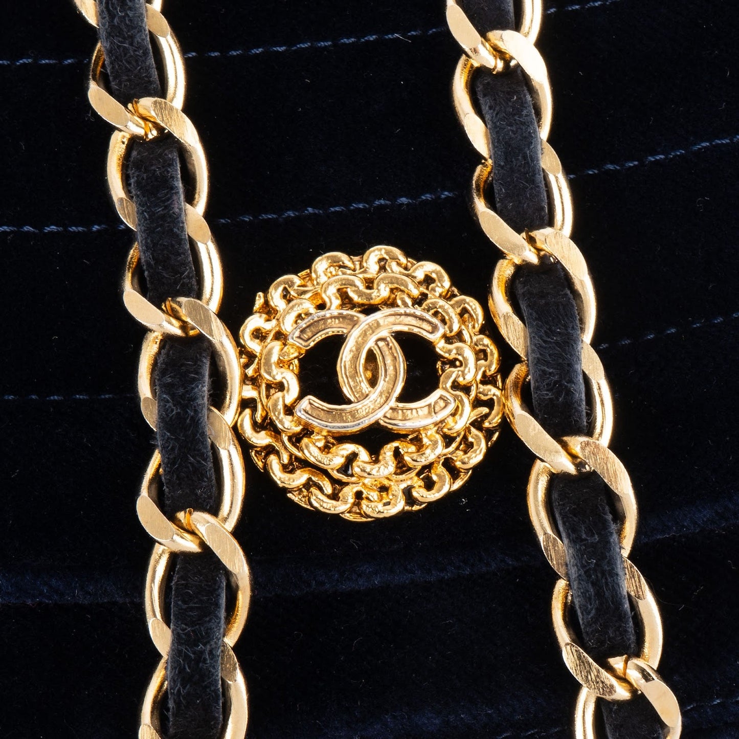 Chanel Chevron Velvet Half Moon Single Flap Crossbody Bag