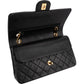 Chanel Quilted Lambskin 24K Gold Medium Double Flap Shoulder Bag