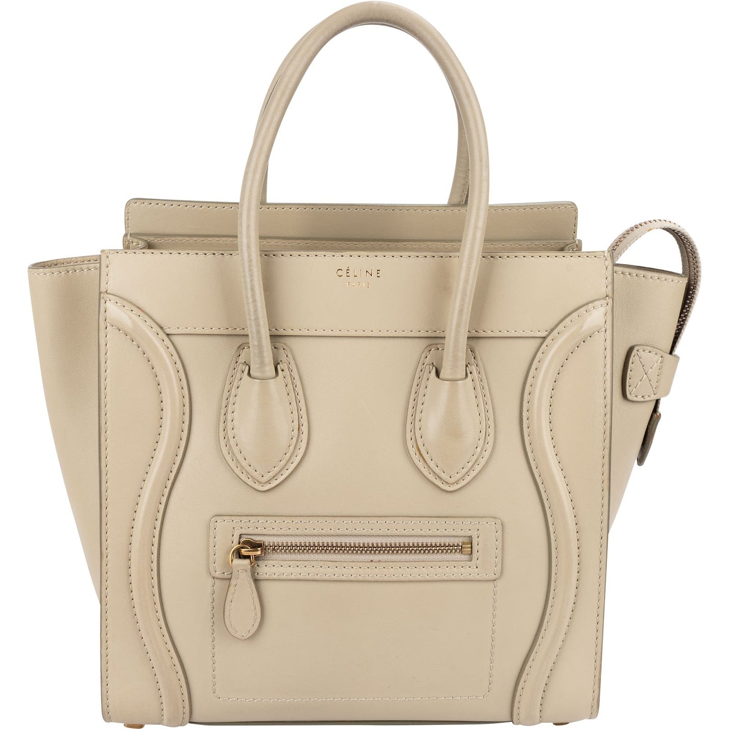 Céline Smooth Leather Luggage Handbag