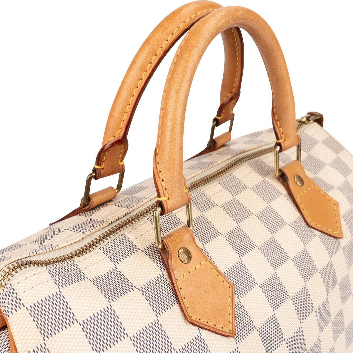 Louis Vuitton Monogram Damier Azur Speedy 30 Handbag
