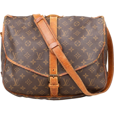Louis Vuitton Monogram Canvas Saumur 35 Crossbody Bag