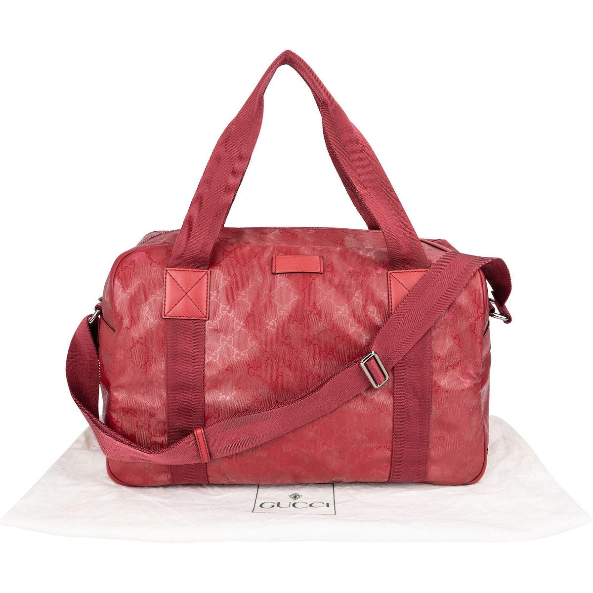 Gucci Monogram GG Imprime Coated Canvas Joy Boston 40 Travel Bag