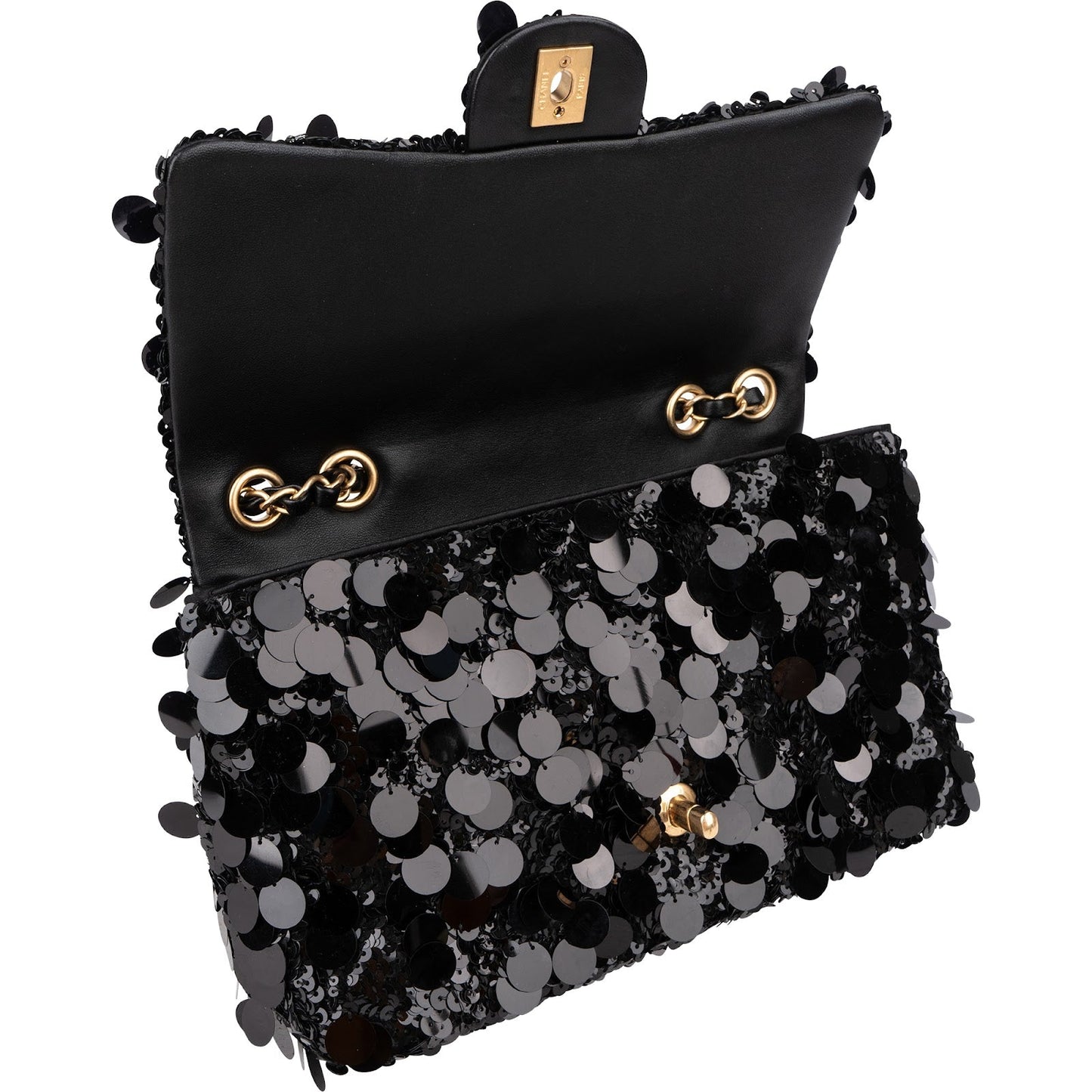 Chanel Limited Sequin Classic Medium Single Flap Crossbody Bag