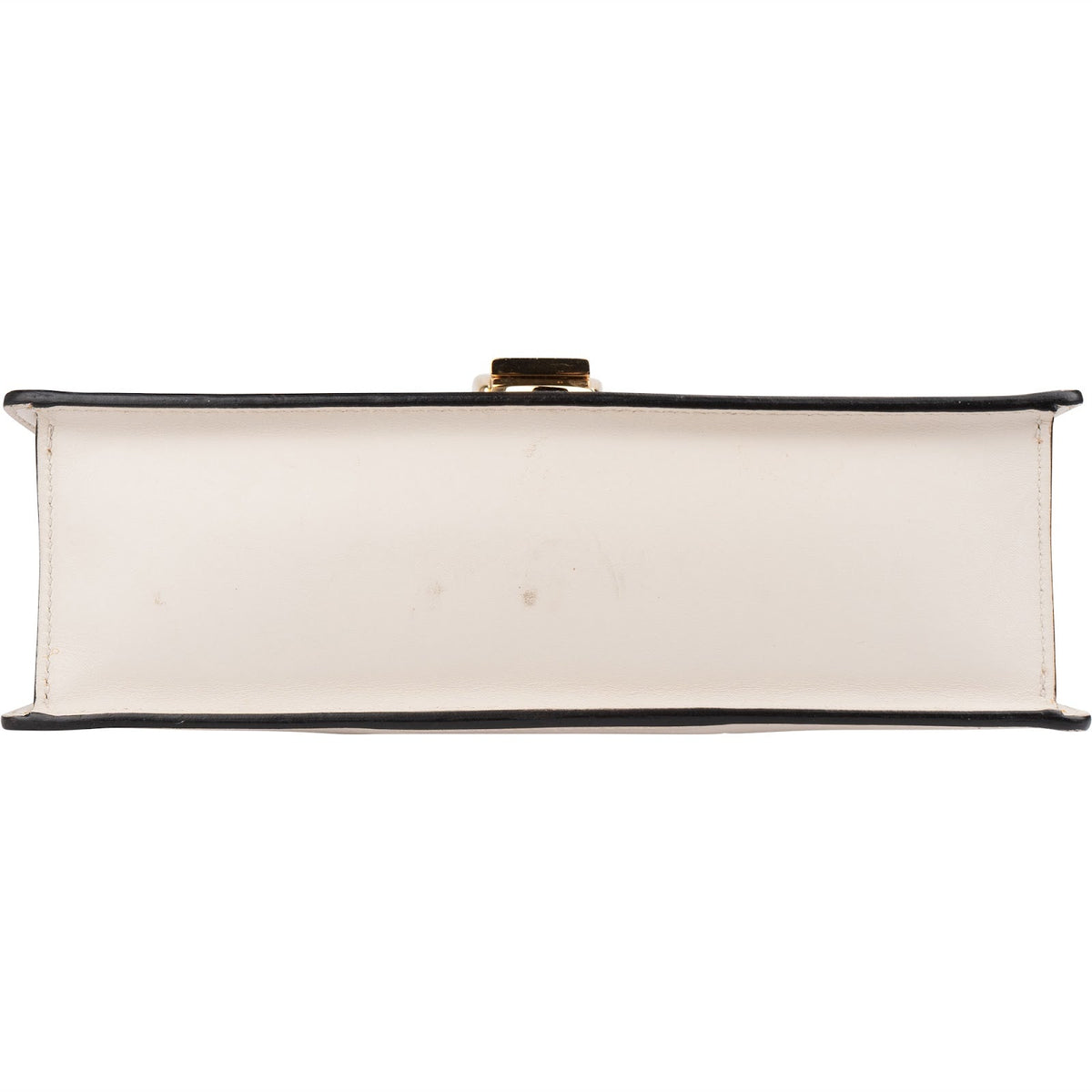 Gucci White Leather Sylvie Shoulder Bag