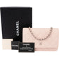 Chanel Quilted Caviar Leather Palladium Wallet On Chain Crossbody Bag