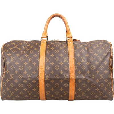 Louis Vuitton Monogram Canvas Keepall 50 Travel Bag