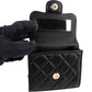 Chanel Quilted Lambskin Mini Single Flap with Top Handle Crossbody Bag