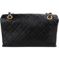 Chanel Quilted Lambskin Chain Spellout Letters Single Flap Crossbody Bag