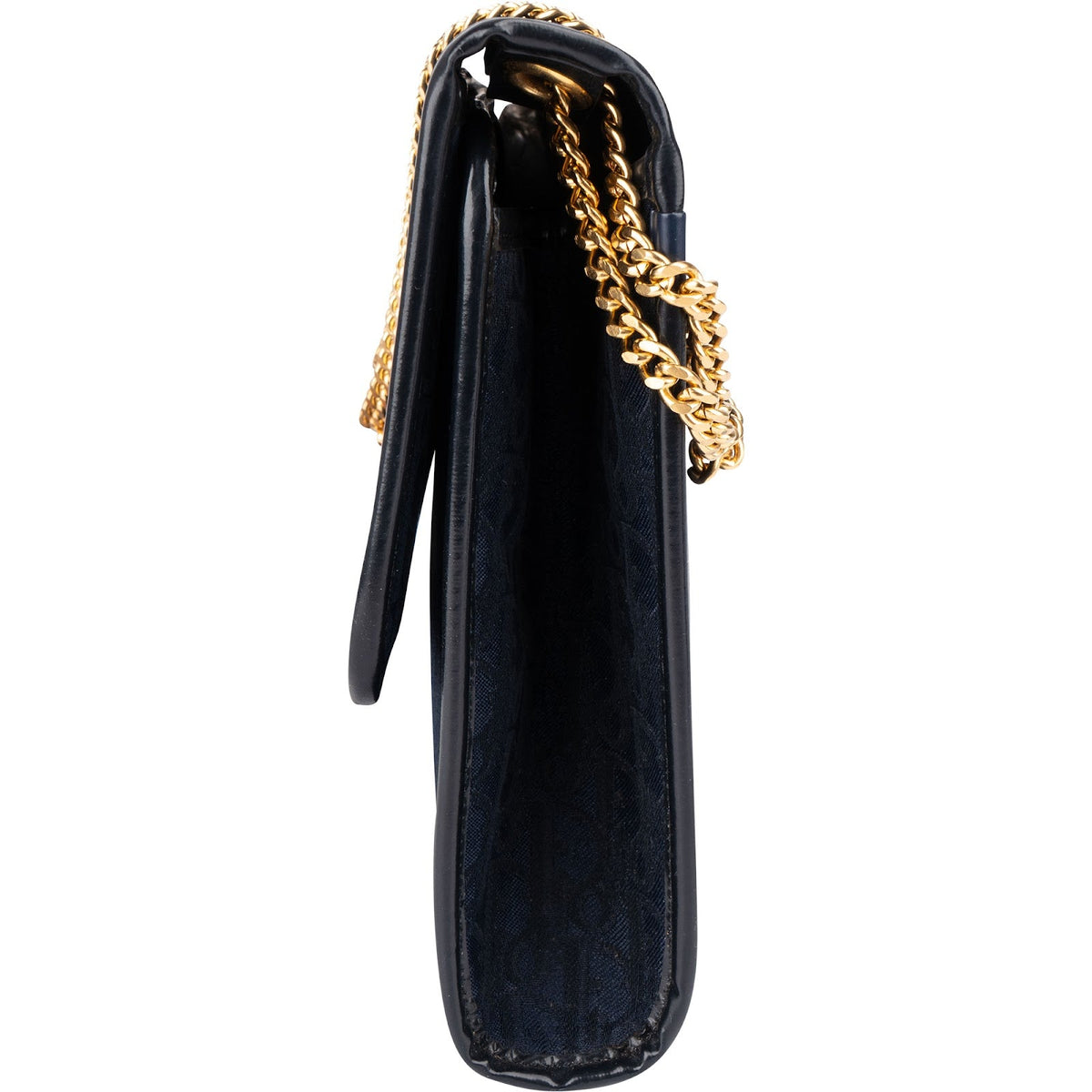 Christian Dior Oblique Monogram Canvas Jacquard Vintage Flap Shoulder Bag