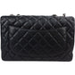 Chanel Quilted Caviar Leather Palladium Jumbo Single Flap Crossbody Bag