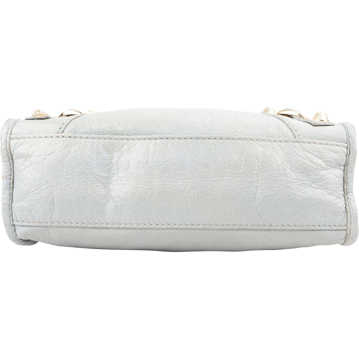 Balenciaga Blue Leather Mini City Handbag
