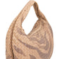 Bottega Ventea Intrecciato Leather Zebra Print Belly Shoulder Bag