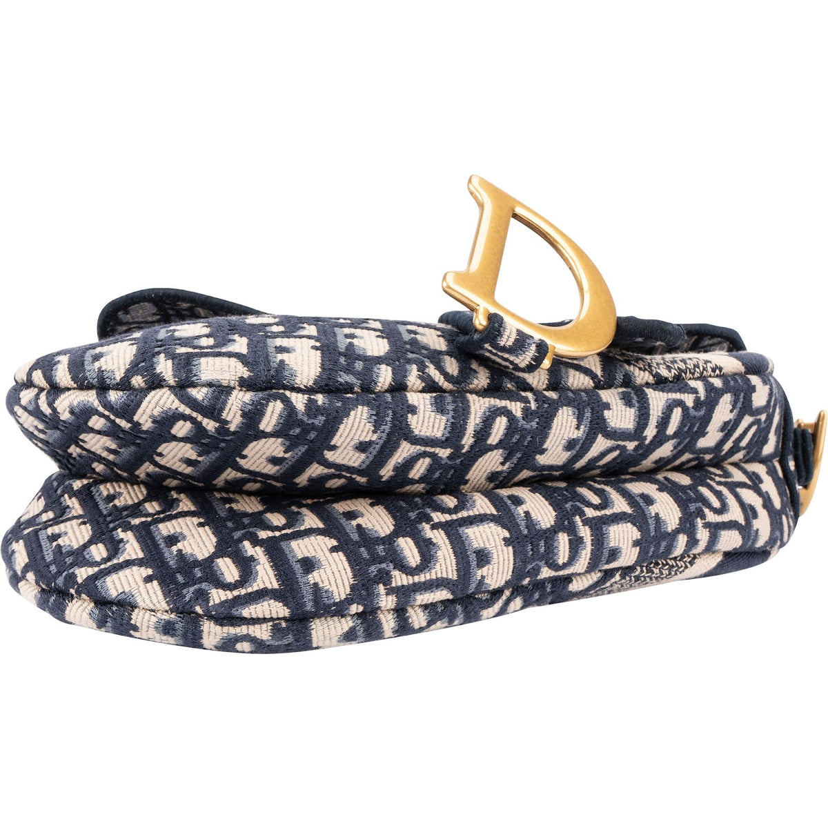 Christian Dior Oblique Trotter Monogram Jacquard Saddle Shoulder Bag