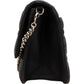 Christian Dior Black Quilted Cannage Lambskin Wallet On Chain Crossbody Bag