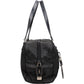 Prada Tessuto Patent Leather Emblem Satchel Handbag