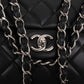 Chanel Quilted Lambskin Palladium Maxi Single Flap Crossbody Bag