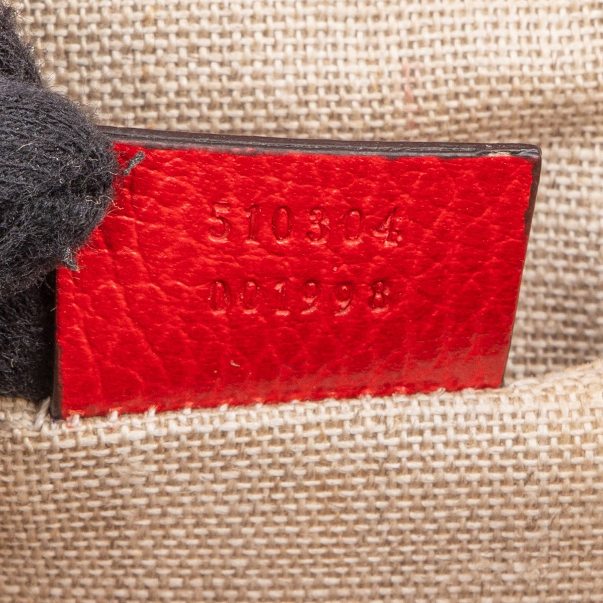 Gucci Grained Leather Interlocking GG Small Crossbody Bag