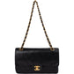Chanel Quilted Lambskin 24K Gold Small Double Flap Shoulder Bag