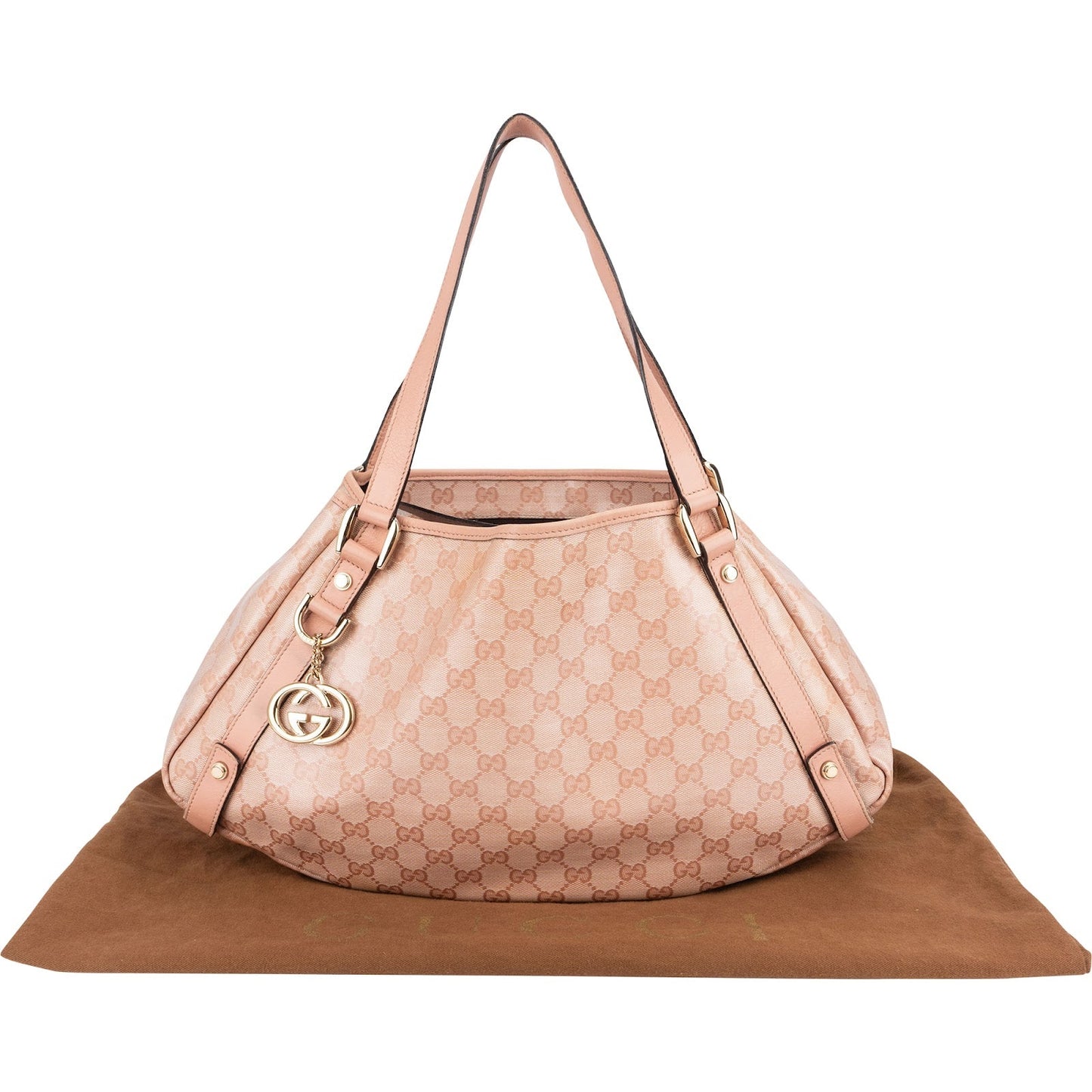 Gucci Monogram GG Canvas Abbey Hobo Shoulder Bag