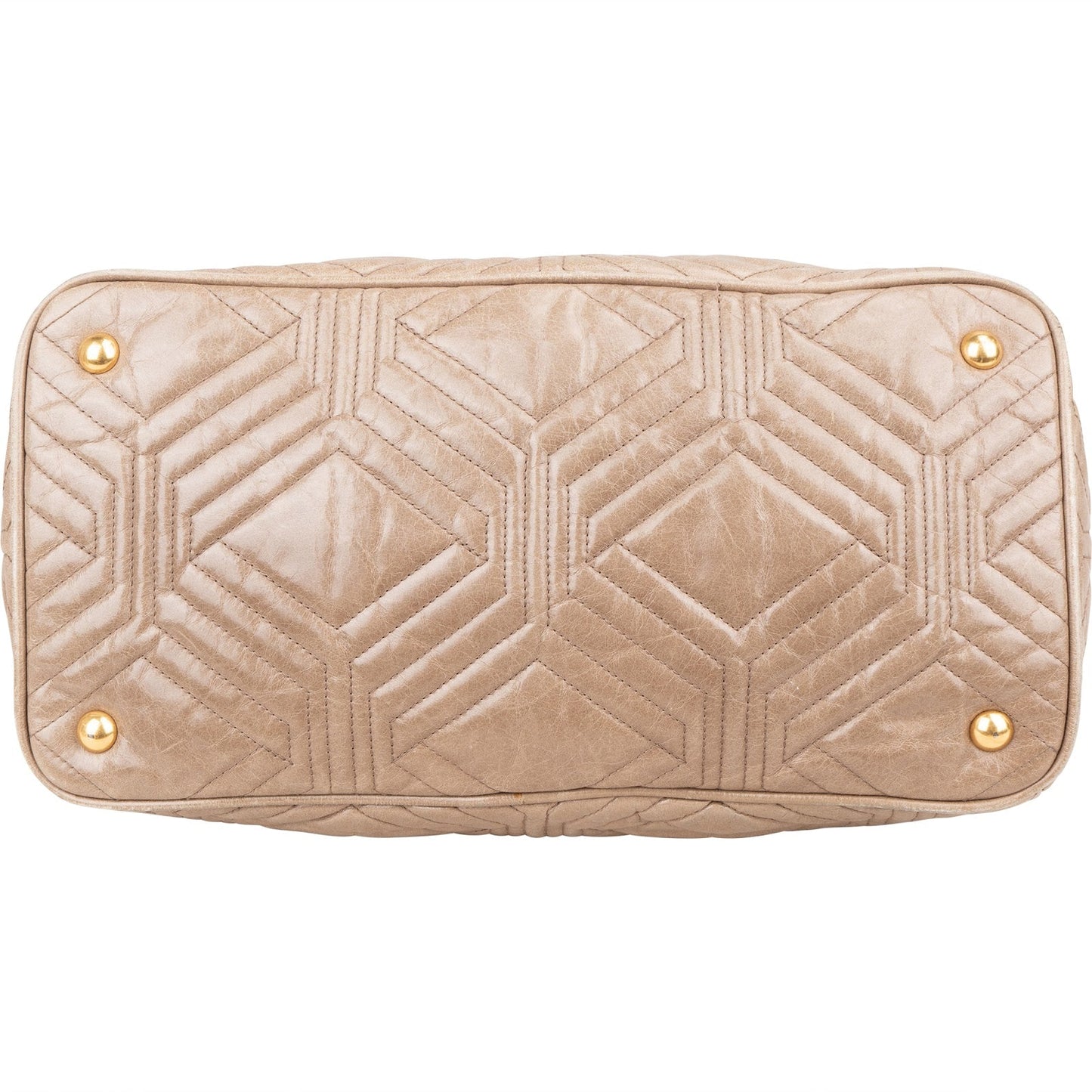 Miu Miu Quilted Geometric Leather Handbag