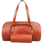 Louis Vuitton Cognac Epi Leather Soufflot Set Handbag