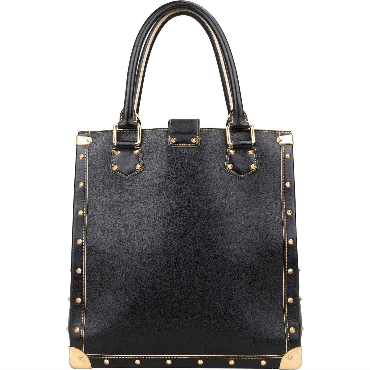 Louis Vuitton Black Leather Suhali Handbag
