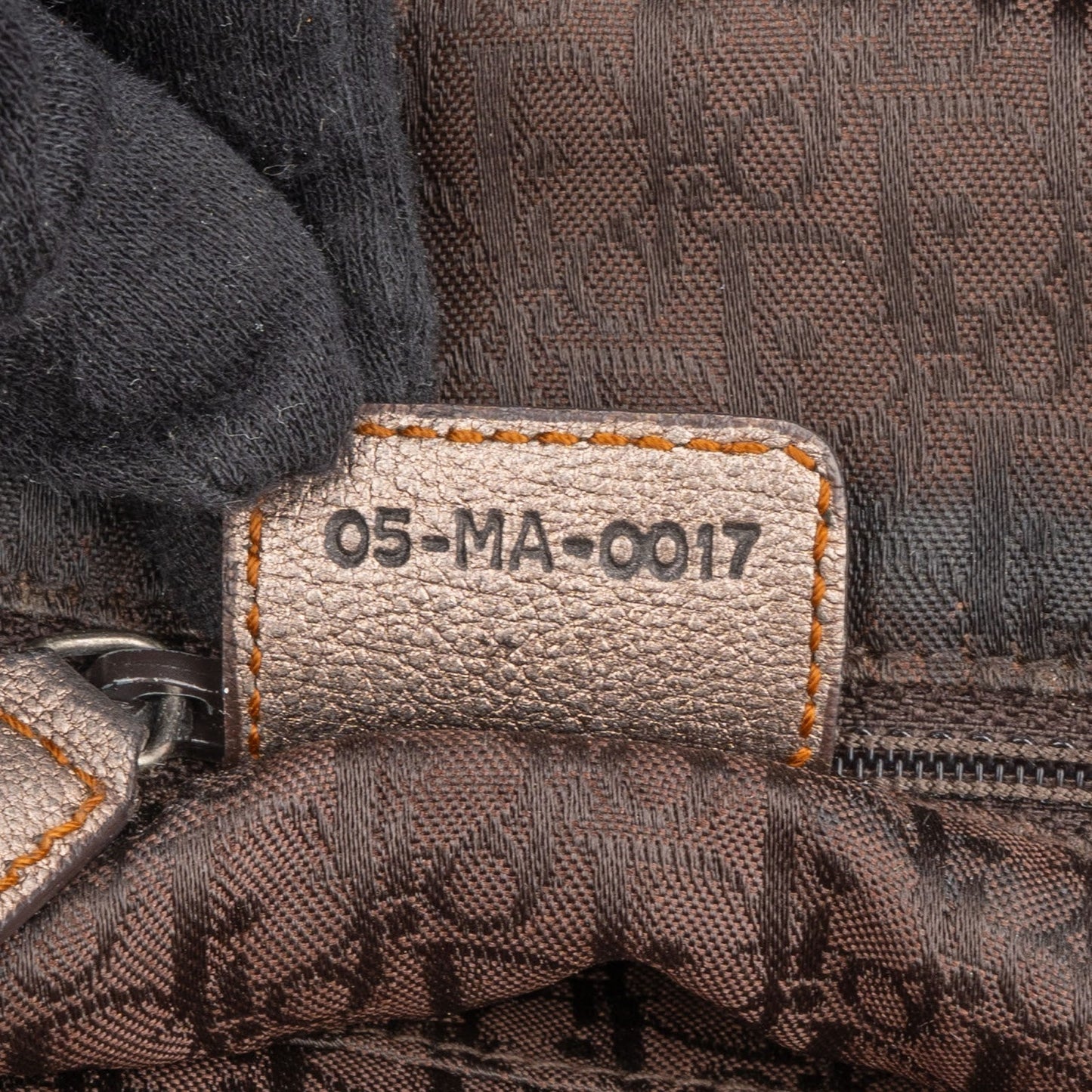 Christian Dior Metallic Leather Gaucho Saddle Handbag
