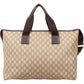 Gucci Monogram GG Supreme Large Tote Crossbody Handbag