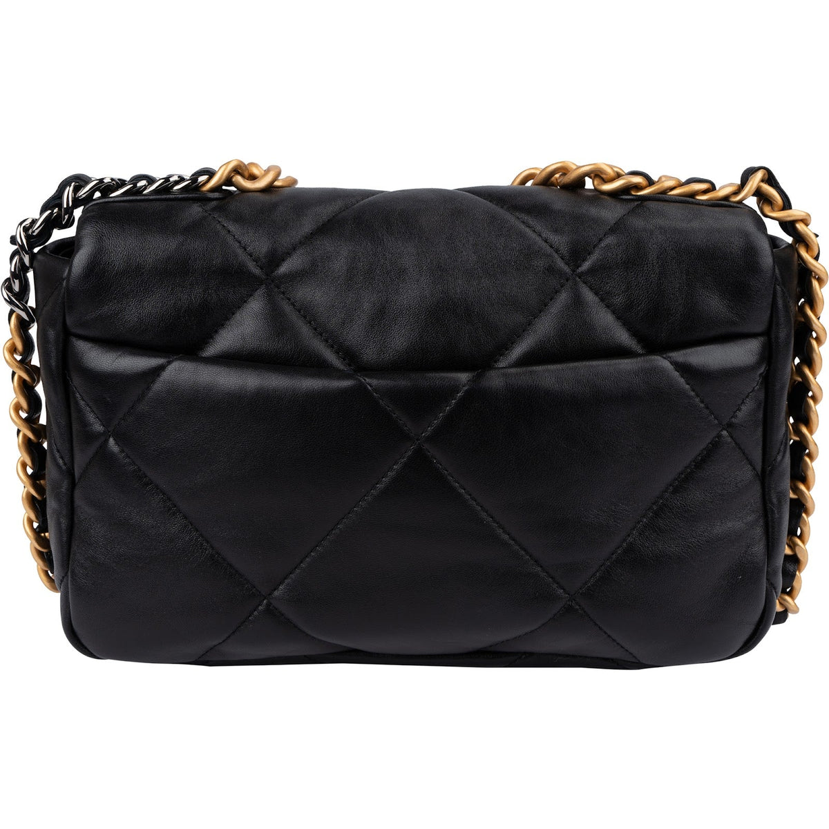 Chanel 19 Quilted Lambskin Medium Single Flap Crossbody Handbag