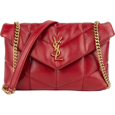 Saint Laurent Quilted Leather Small Loulou Crossbody Bag