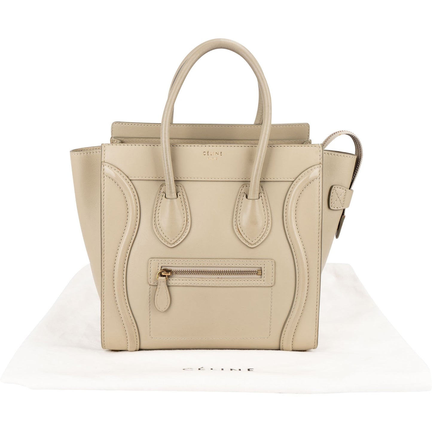 Céline Smooth Leather Luggage Handbag