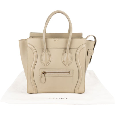 Céline Smooth Leather Luggage Handbag