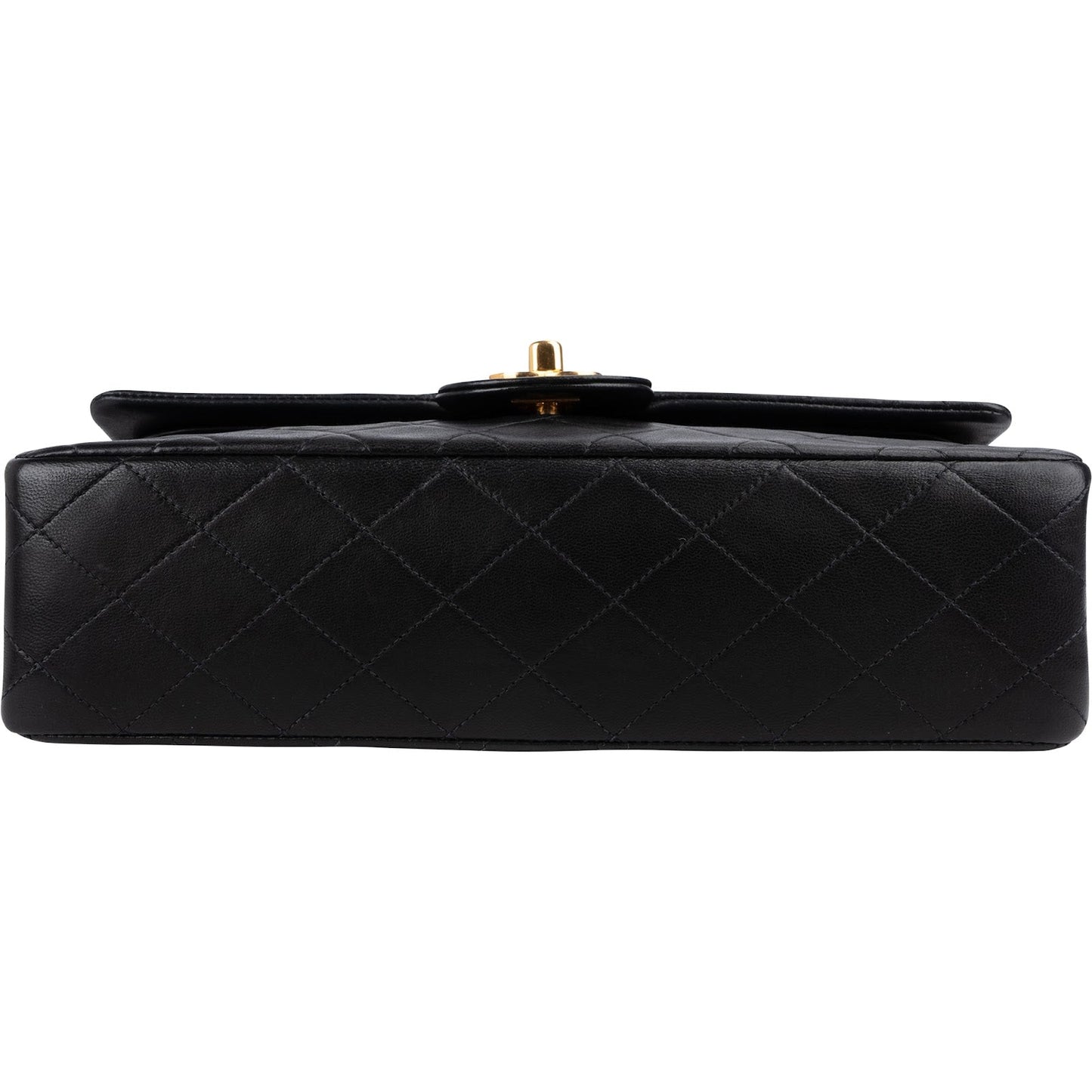 Chanel Quilted Lambskin 24K Gold Medium Double Flap Shoulder Bag
