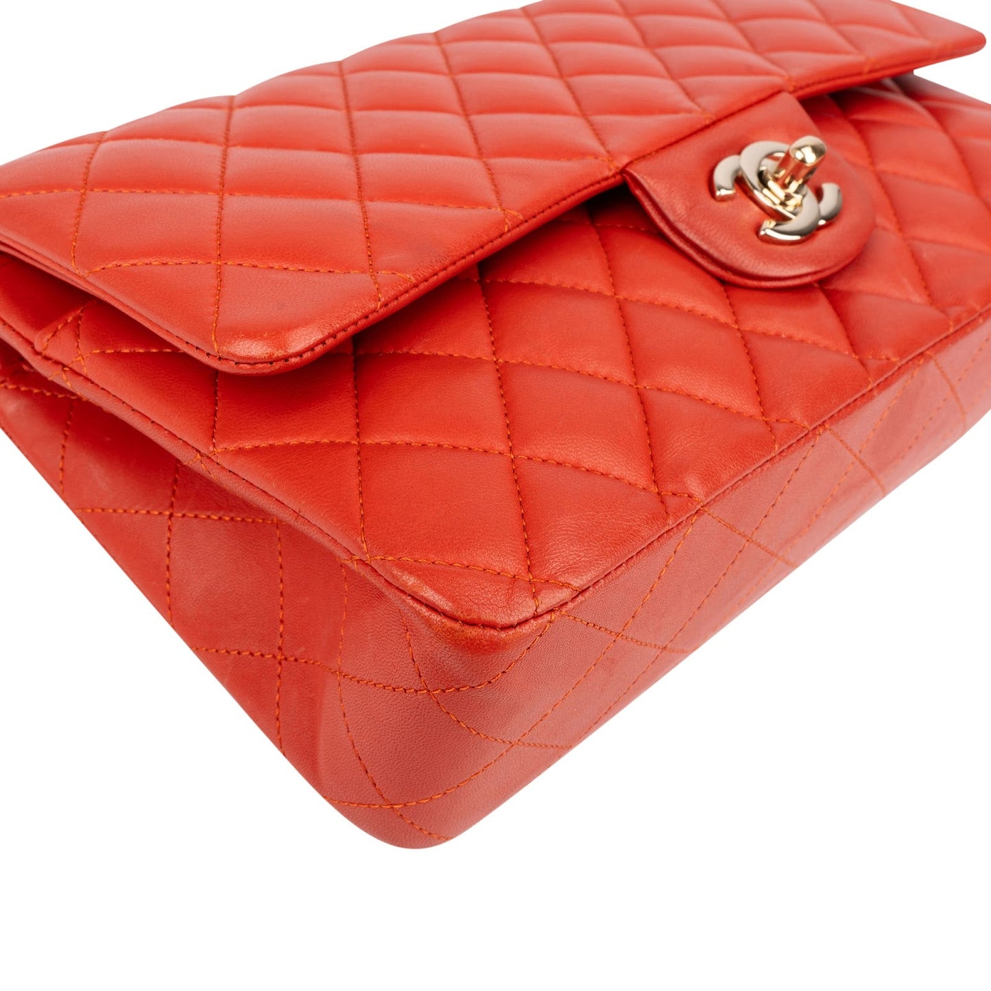 Chanel Quilted Lambskin Medium Double Flap Shoulder Bag